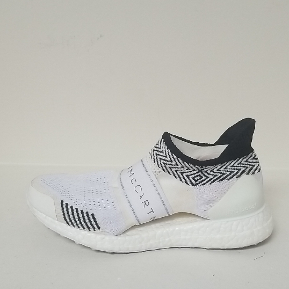 Adidas By Stella McCartney White and Black Ultra Boost Sneakers